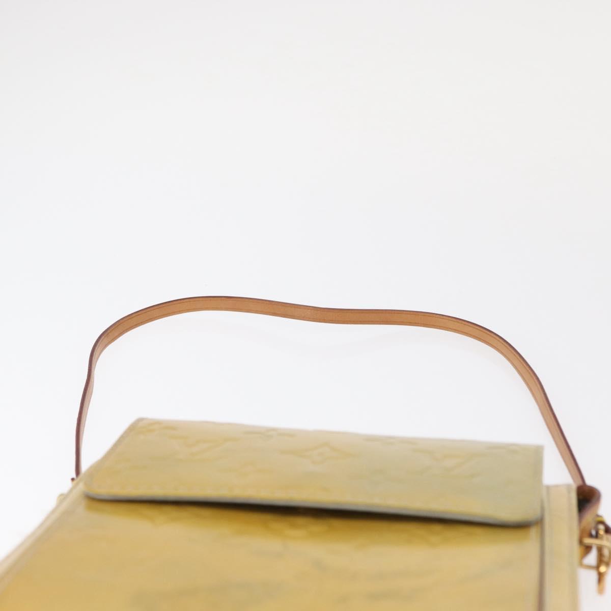 LOUIS VUITTON Monogram Vernis Motto Accessory Pouch Gris M91030 LV Auth 154320