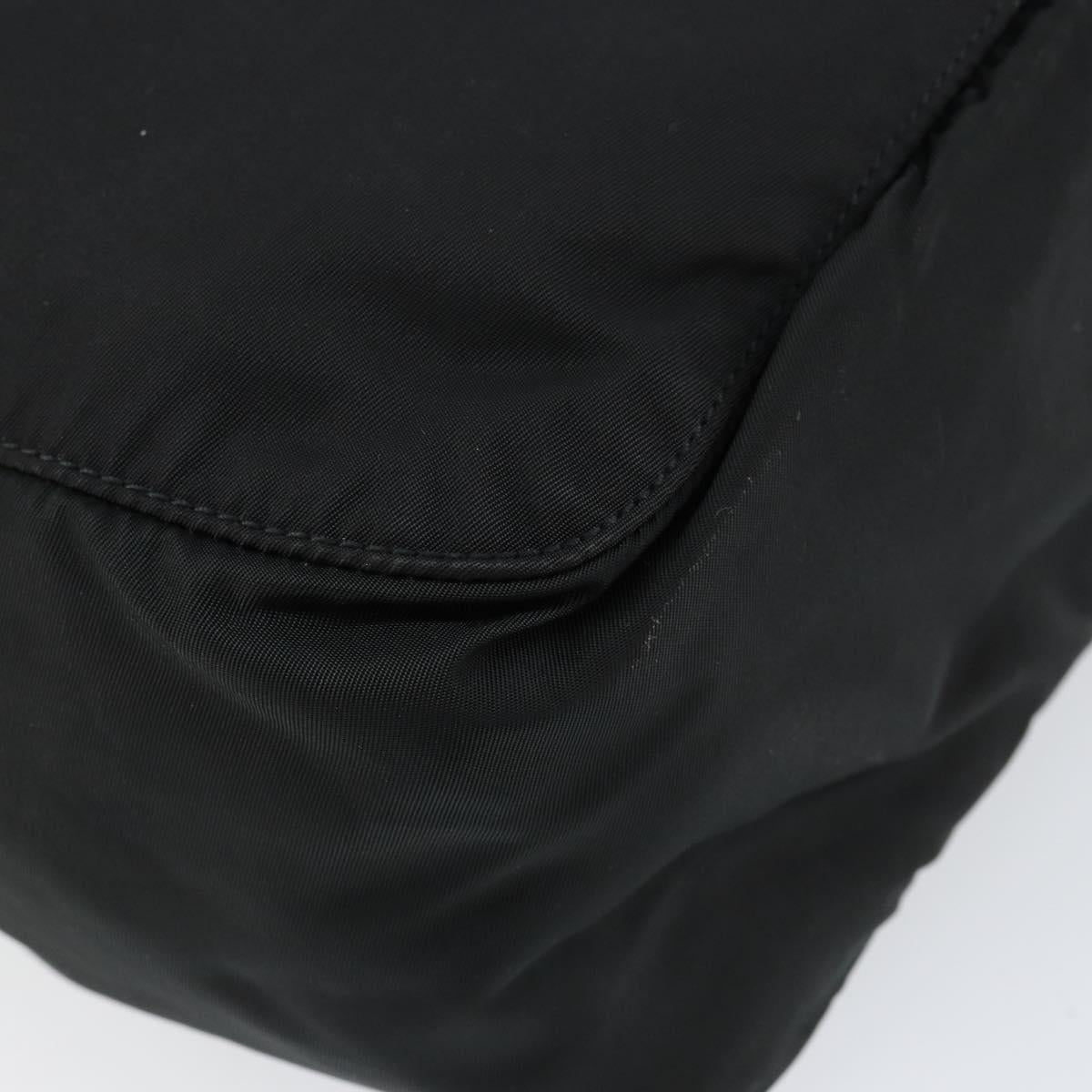 PRADA Hand Bag Nylon Black Auth 154325