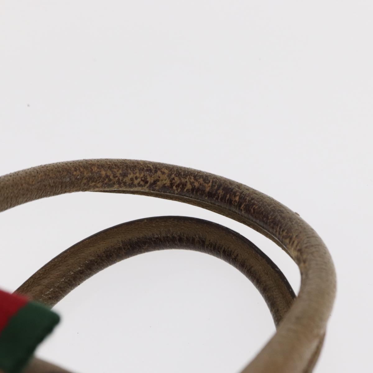 GUCCI GG Supreme Web Sherry Line Boston Bag PVC Beige 116 02 006 Auth 154334