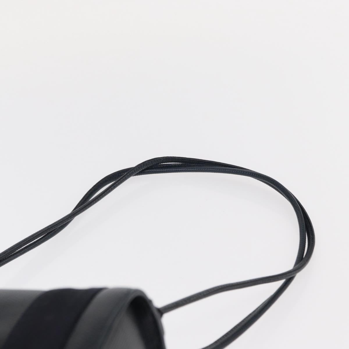 Salvatore Ferragamo Vala Backpack Leather Navy Gold Auth 154339