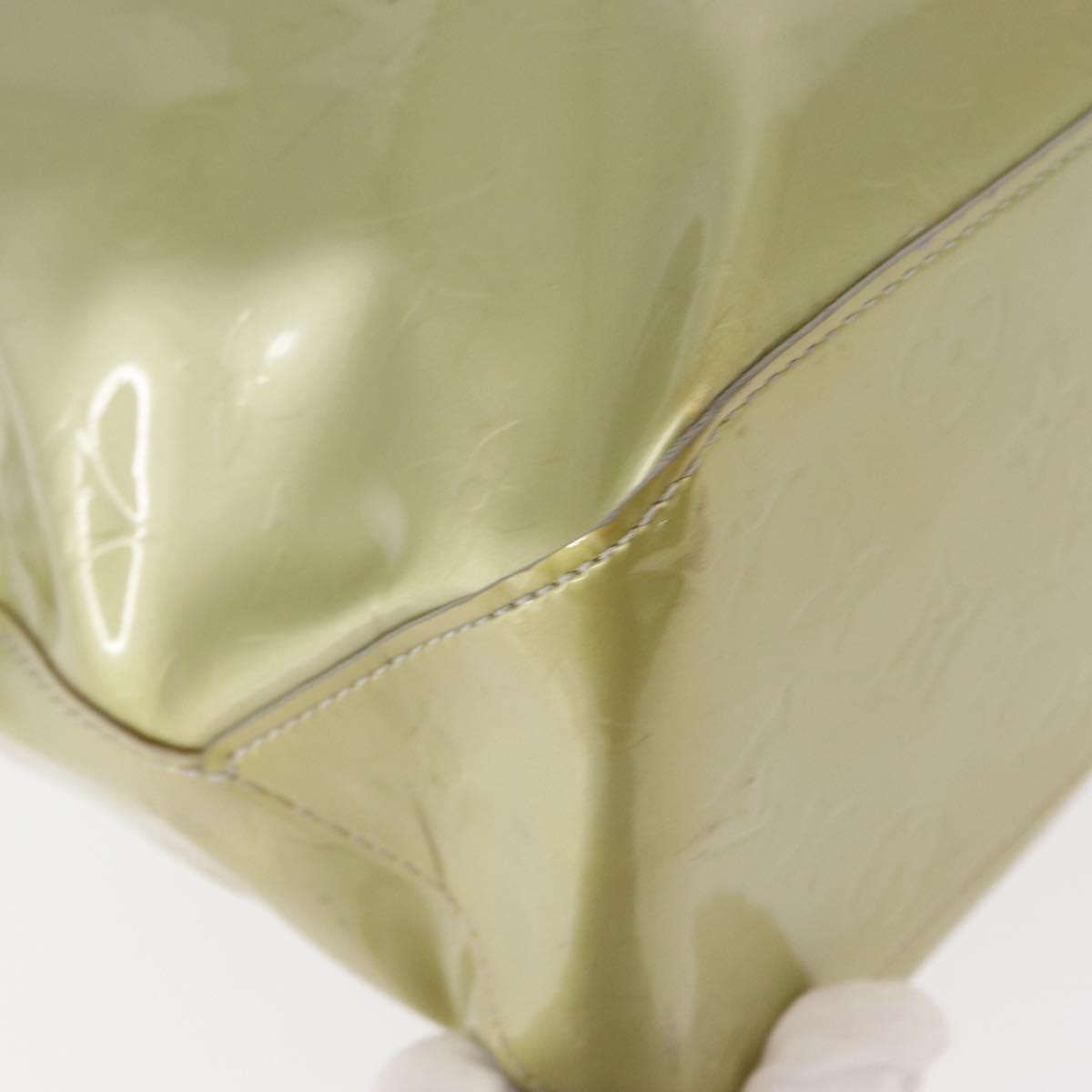 LOUIS VUITTON Monogram Vernis Reade MM Hand Bag Gris M91142 LV Auth 154344