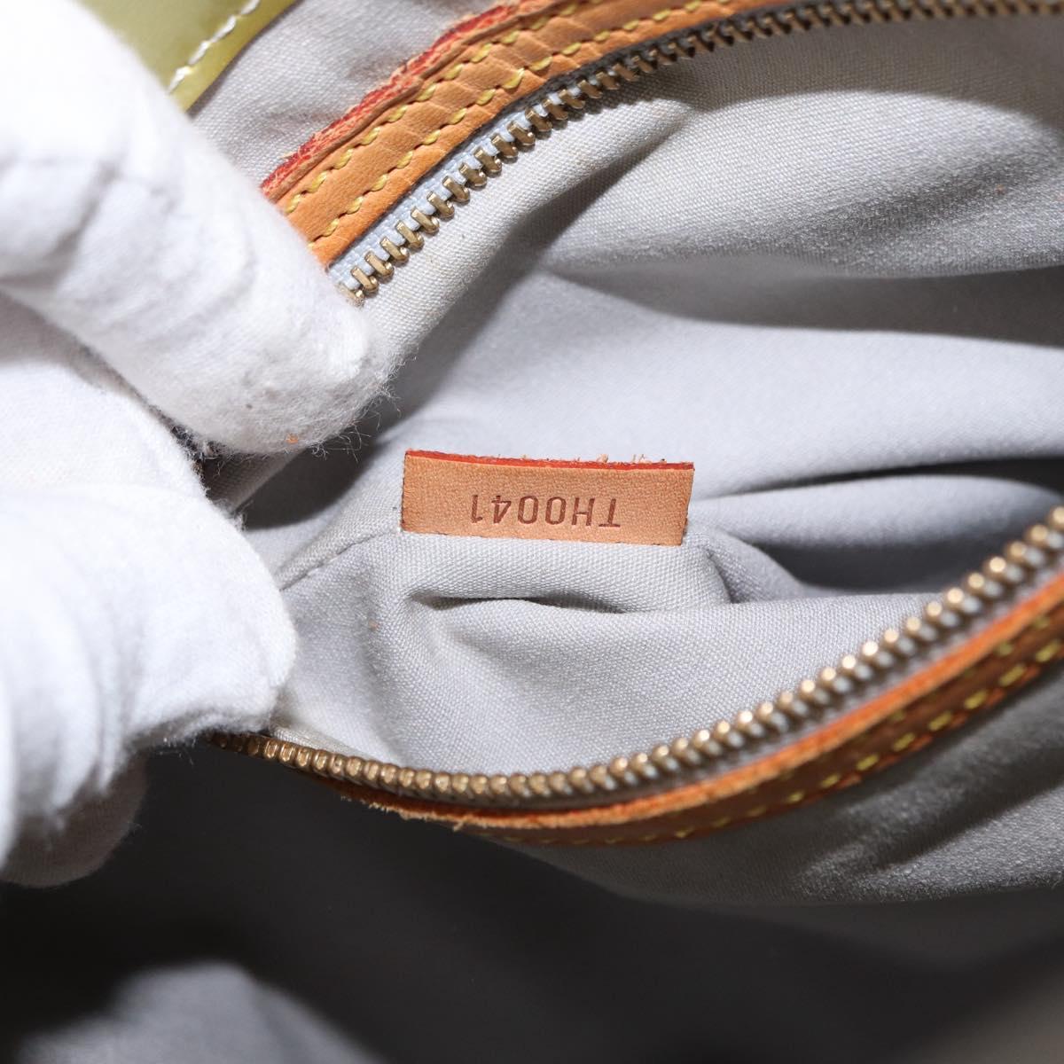 LOUIS VUITTON Monogram Vernis Reade MM Hand Bag Gris M91142 LV Auth 154344