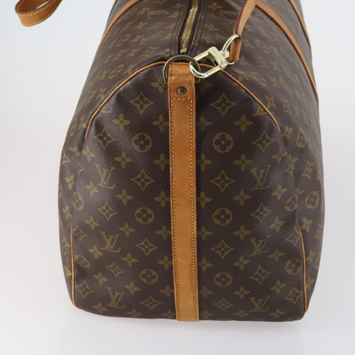 LOUIS VUITTON Monogram Keepall Bandouliere 60 Boston Bag M41412 LV Auth 154347