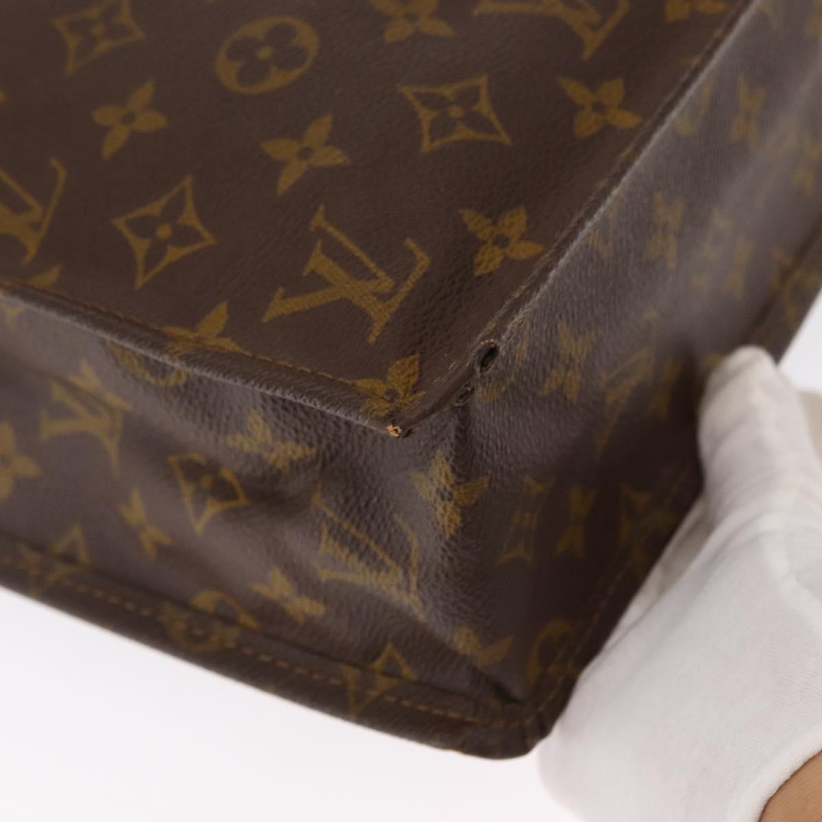 LOUIS VUITTON Monogram Sac Plat Hand Bag M51140 LV Auth 154353