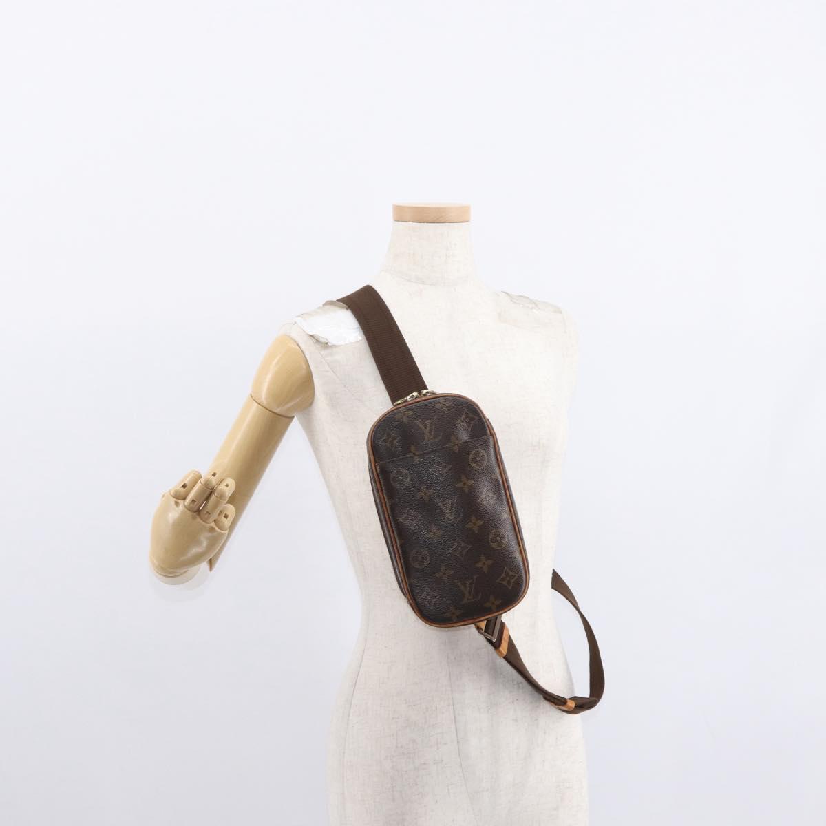 LOUIS VUITTON Monogram Pochette Gange Shoulder Bag M51870 LV Auth 154356