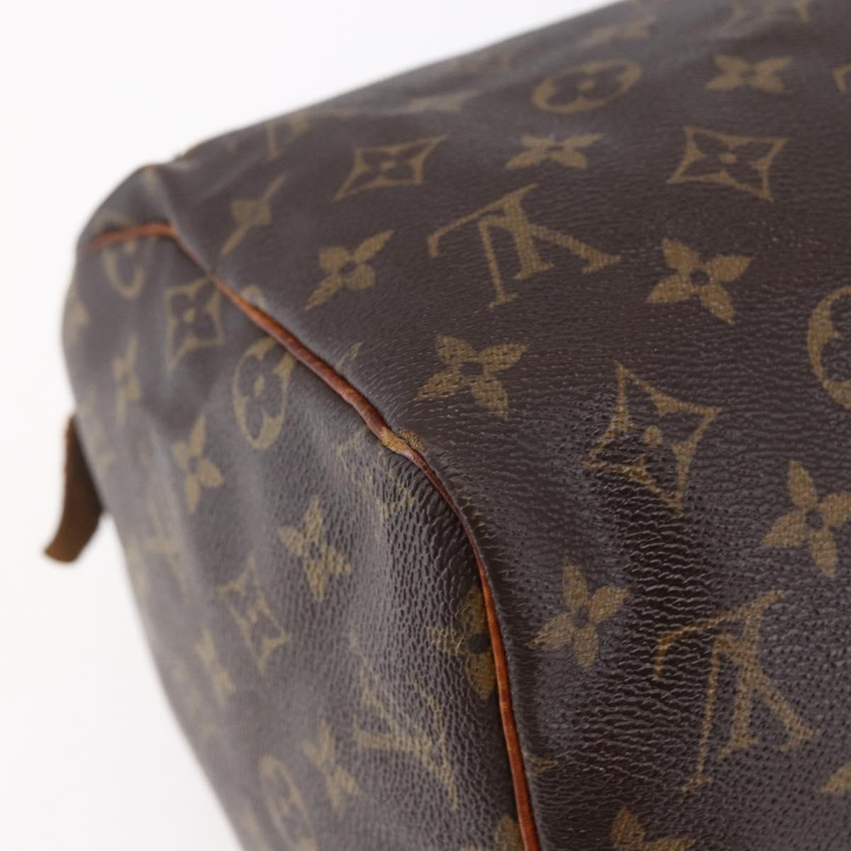 LOUIS VUITTON Monogram Speedy 30 Hand Bag M41526 LV Auth 154358
