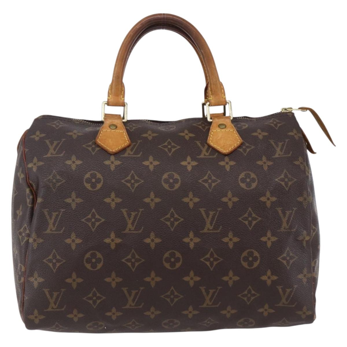 LOUIS VUITTON Monogram Speedy 30 Hand Bag M41526 LV Auth 154358