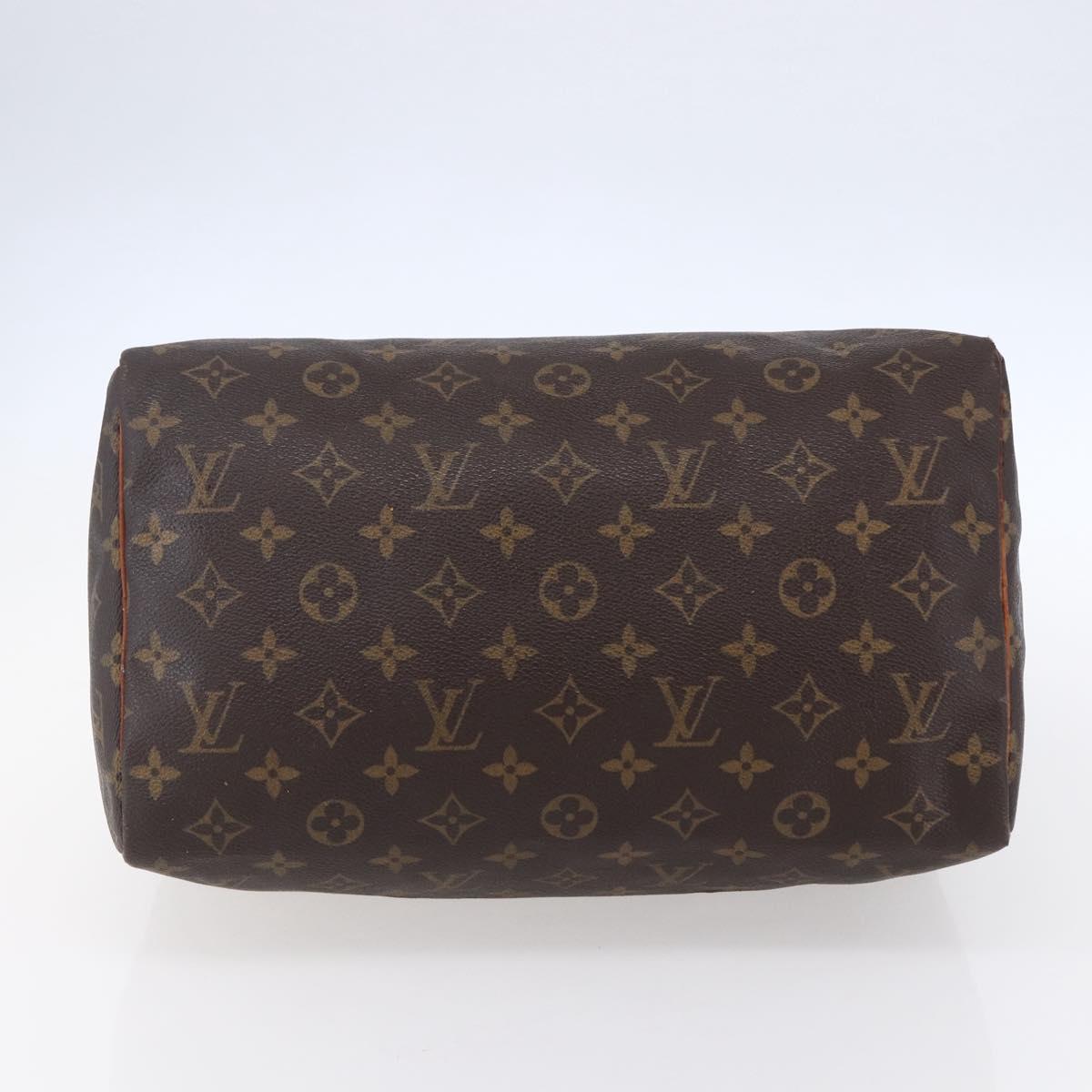 LOUIS VUITTON Monogram Speedy 30 Hand Bag M41526 LV Auth 154358