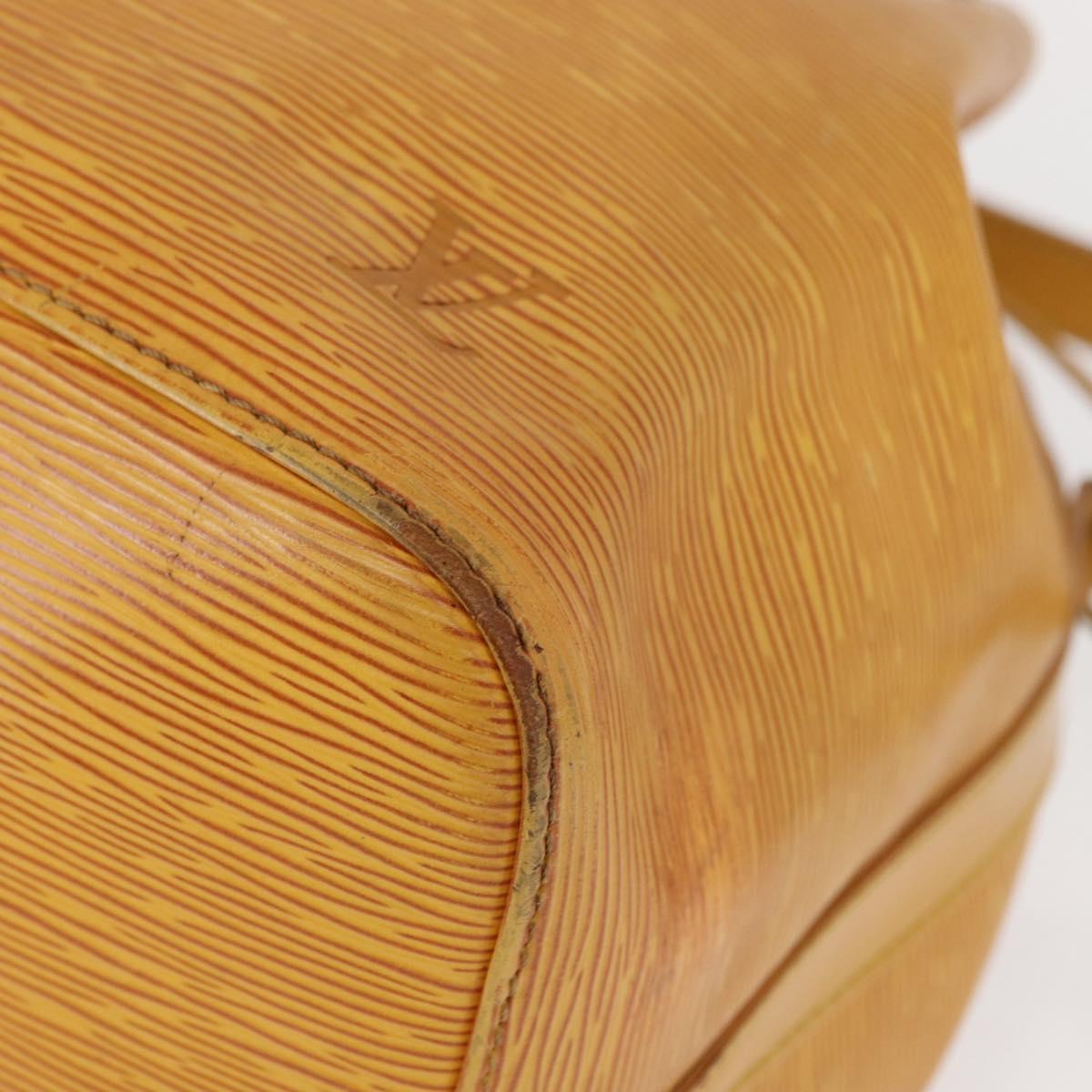 LOUIS VUITTON Epi Petit Noe Shoulder Bag Yellow M44109 LV Auth 154360