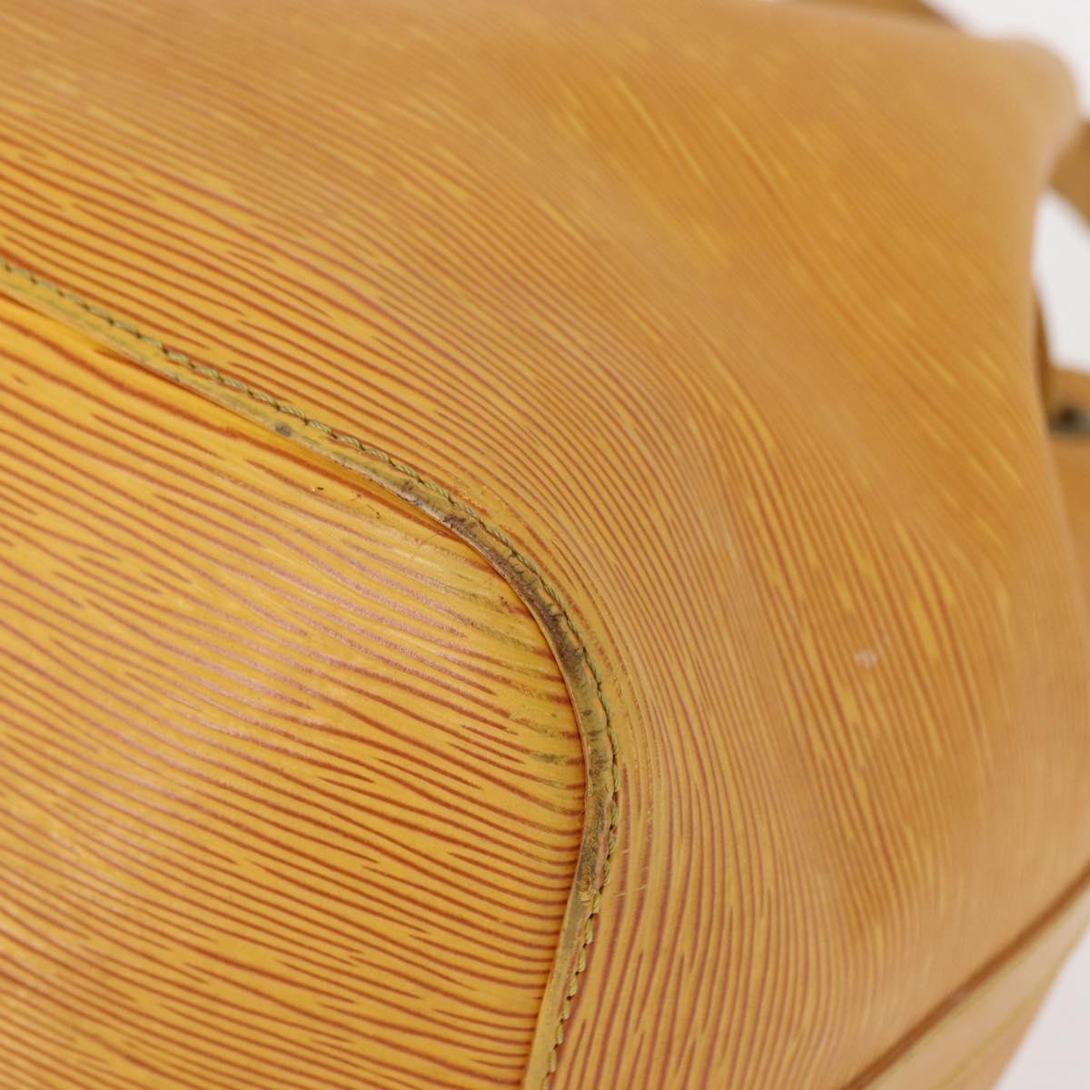 LOUIS VUITTON Epi Petit Noe Shoulder Bag Yellow M44109 LV Auth 154360