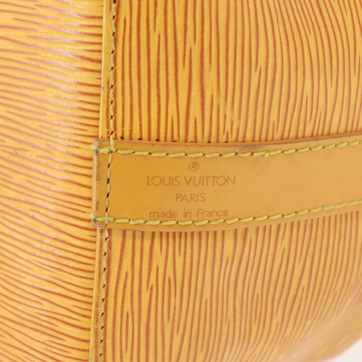 LOUIS VUITTON Epi Petit Noe Shoulder Bag Yellow M44109 LV Auth 154360