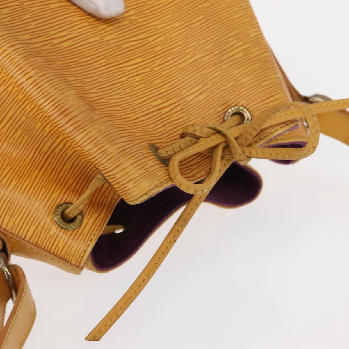 LOUIS VUITTON Epi Petit Noe Shoulder Bag Yellow M44109 LV Auth 154360