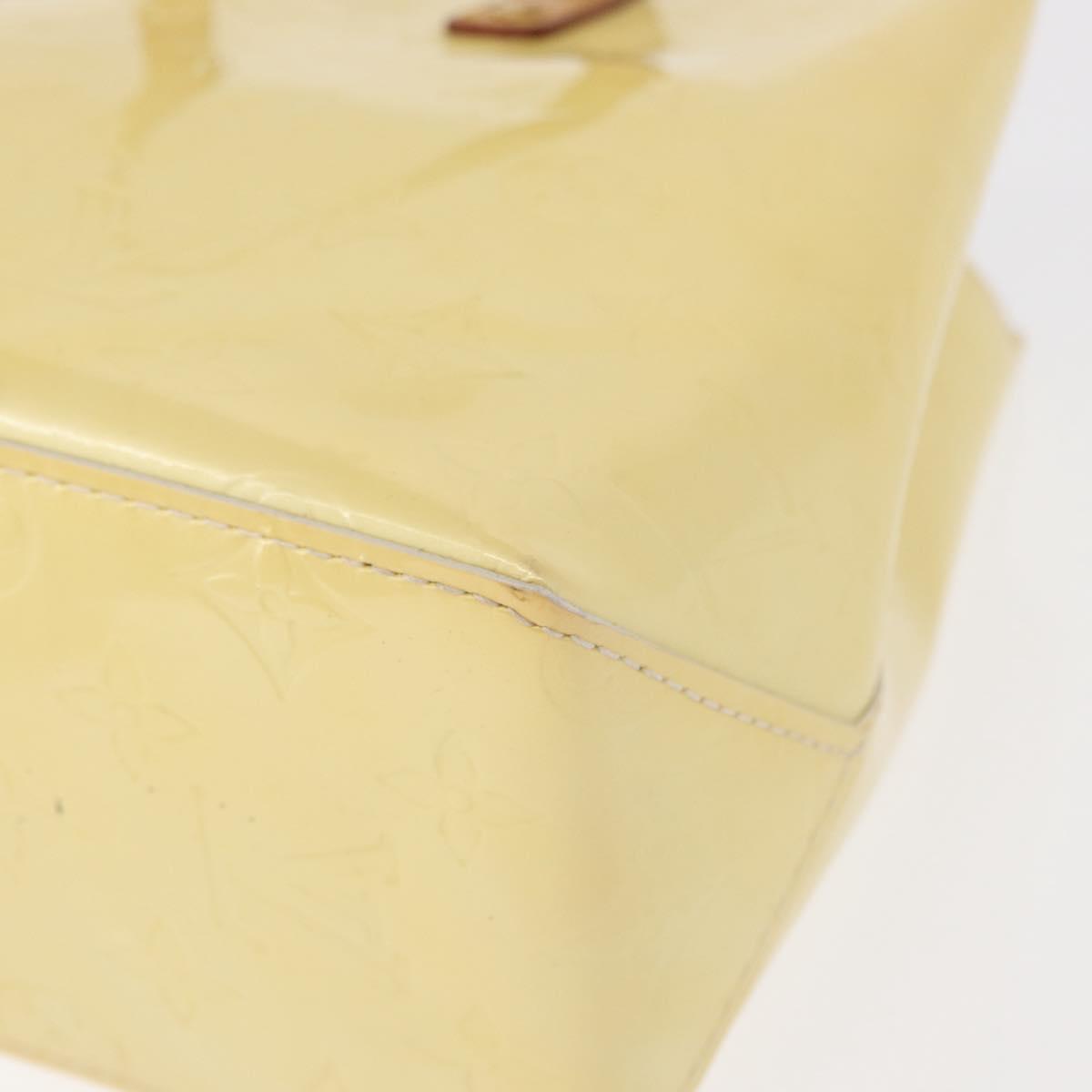 LOUIS VUITTON Monogram Vernis Reade PM Hand Bag Perle M91336 LV Auth 154363