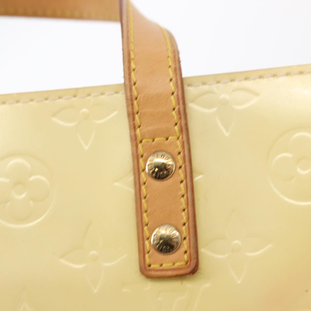 LOUIS VUITTON Monogram Vernis Reade PM Hand Bag Perle M91336 LV Auth 154363