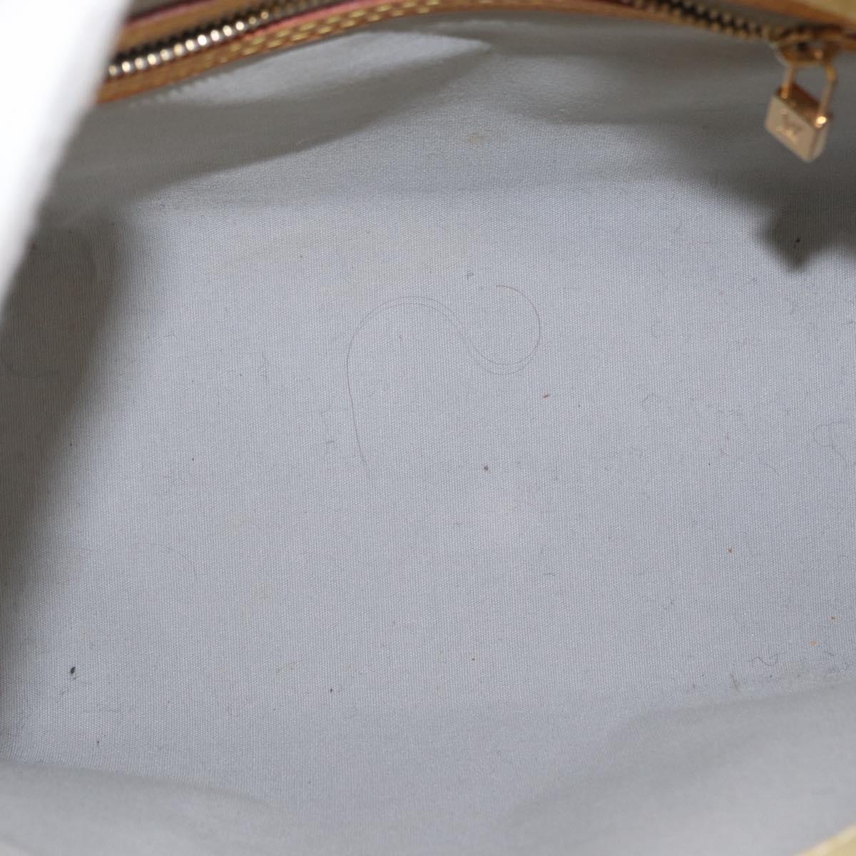 LOUIS VUITTON Monogram Vernis Reade PM Hand Bag Perle M91336 LV Auth 154363