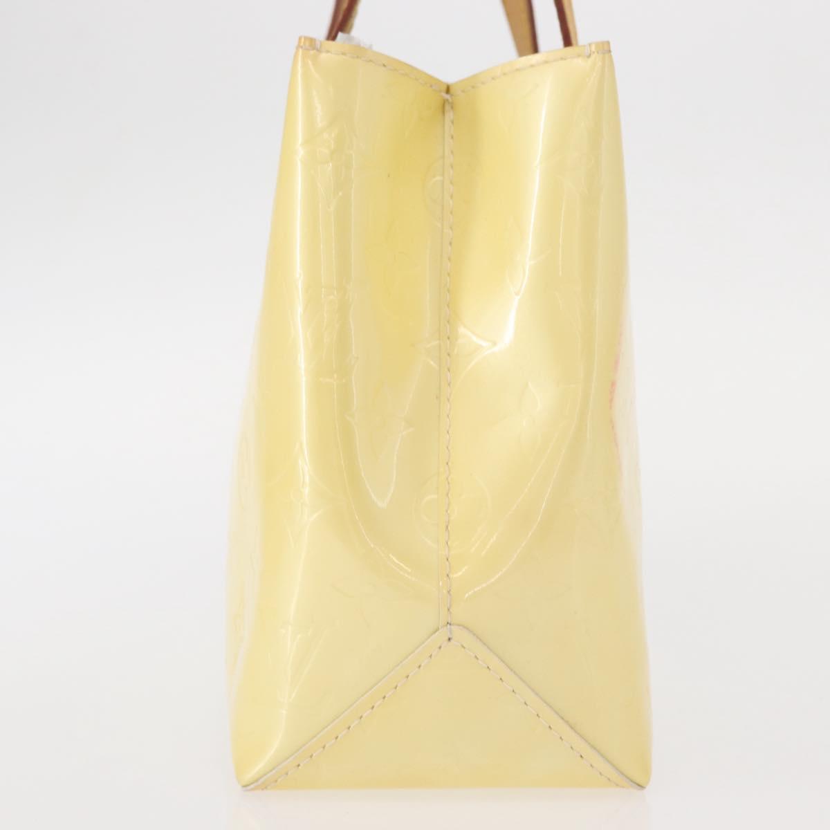 LOUIS VUITTON Monogram Vernis Reade PM Hand Bag Perle M91336 LV Auth 154363