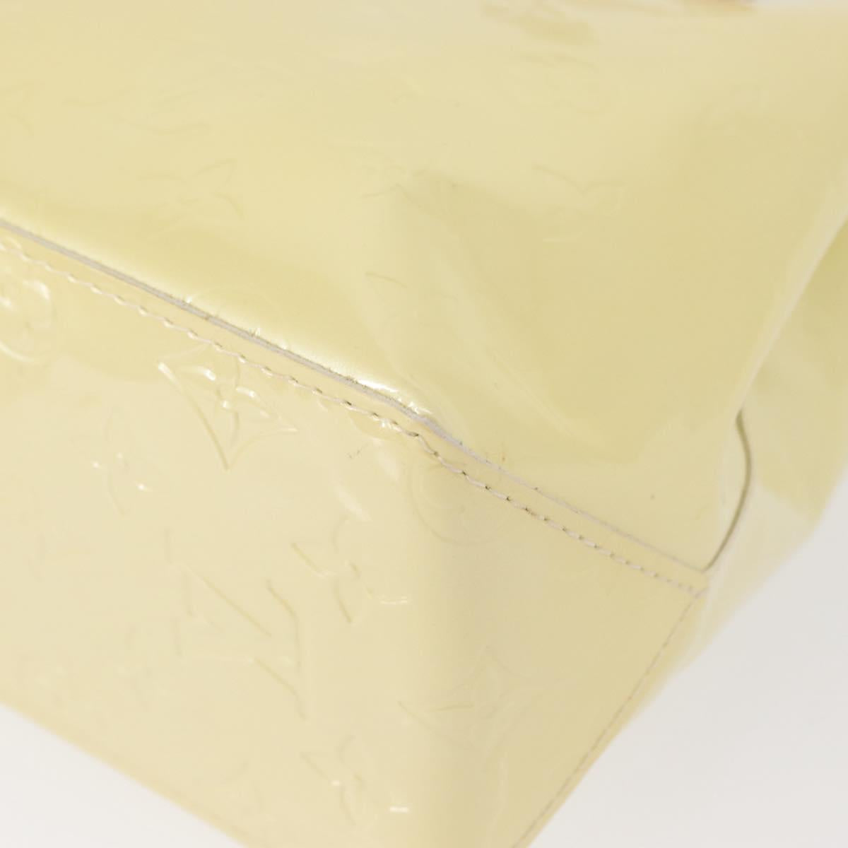 LOUIS VUITTON Monogram Vernis Reade PM Hand Bag Perle M91336 LV Auth 154364V