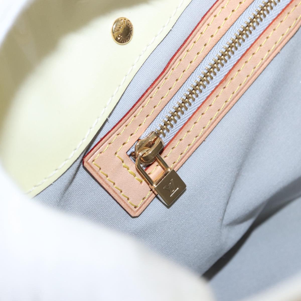 LOUIS VUITTON Monogram Vernis Reade PM Hand Bag Perle M91336 LV Auth 154364V