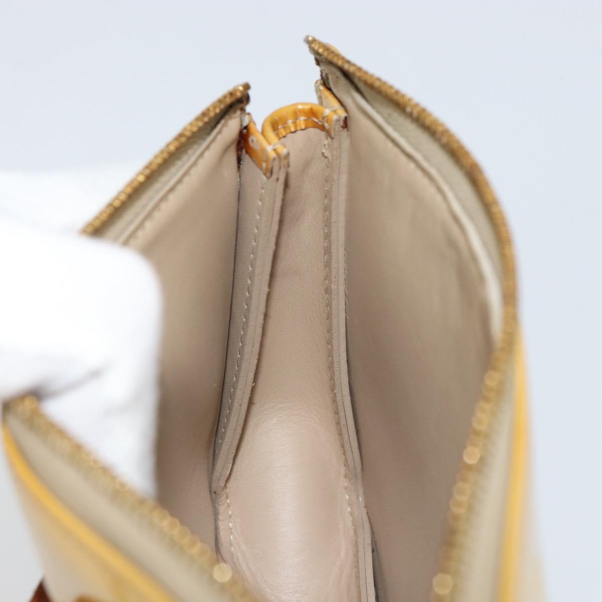 LOUIS VUITTON Monogram Vernis Lexington Pouch Beige M91010 LV Auth 154365