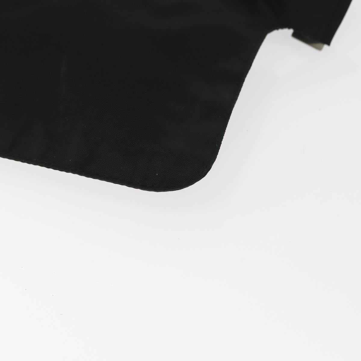 PRADA Waist bag Nylon Black Silver Auth 154367