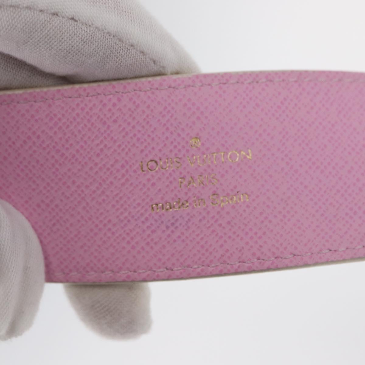 LOUIS VUITTON Monogram CeintureT&B Belt 41.3"" White M9627 LV Auth 154379