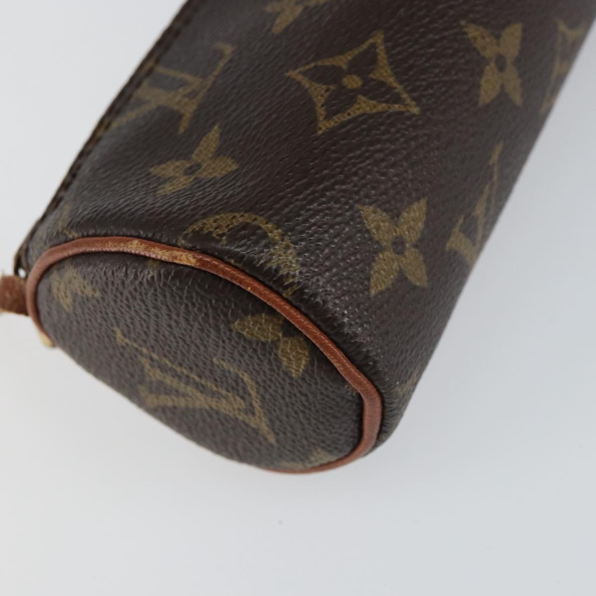 LOUIS VUITTON Monogram Papillon Pouch LV Auth 154381
