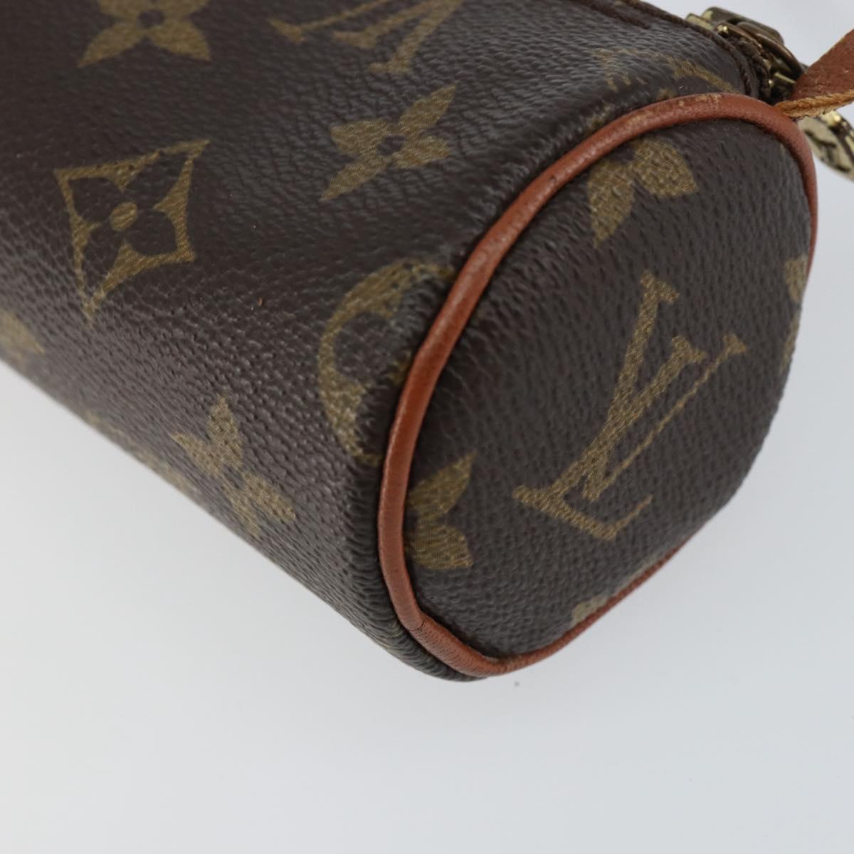 LOUIS VUITTON Monogram Papillon Pouch LV Auth 154381