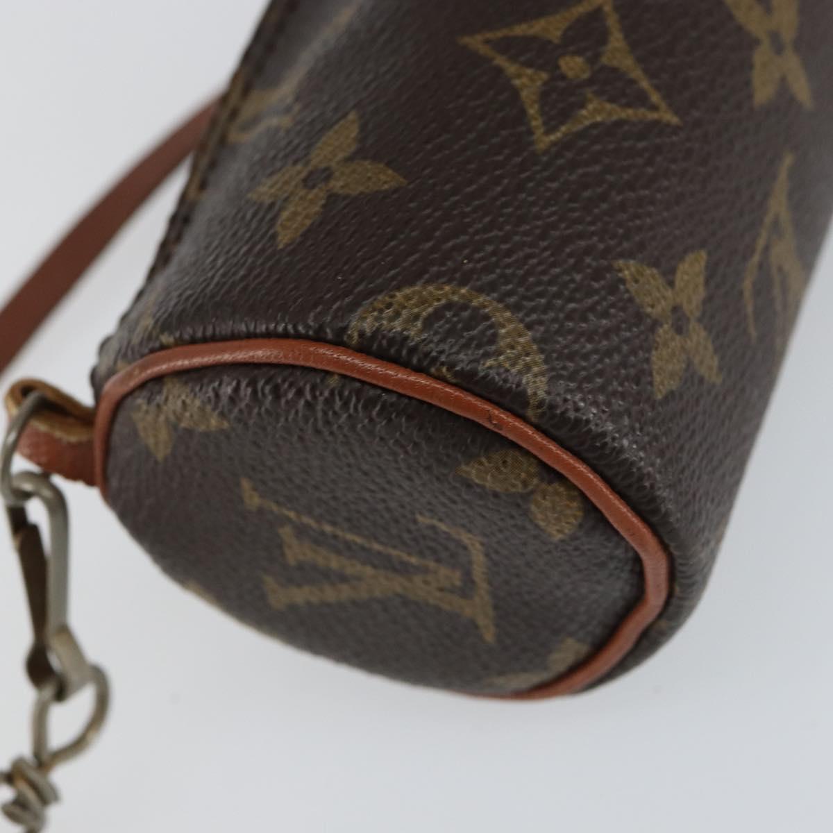 LOUIS VUITTON Monogram Papillon Pouch LV Auth 154381