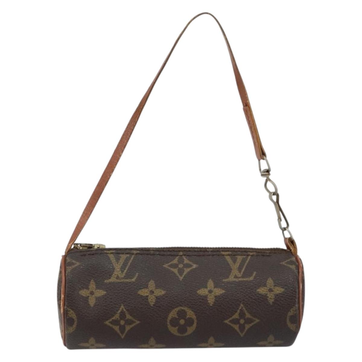 LOUIS VUITTON Monogram Papillon Pouch LV Auth 154381