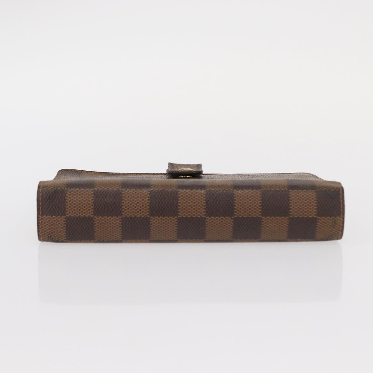 LOUIS VUITTON Damier Ebene Agenda MM Day Planner Cover R20240 LV Auth 154382