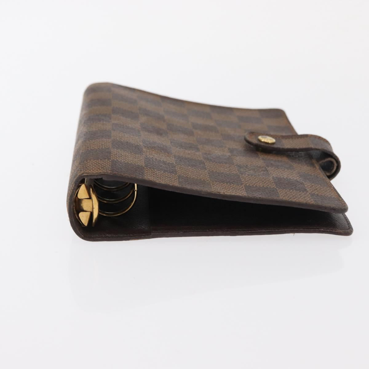 LOUIS VUITTON Damier Ebene Agenda MM Day Planner Cover R20240 LV Auth 154382