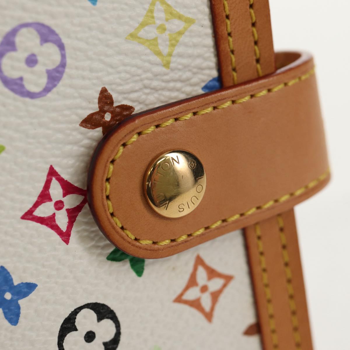 LOUIS VUITTON Multicolor Agenda PM Day Planner Cover White R21074 Auth 154385V