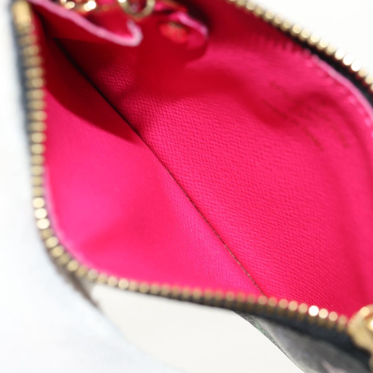 LOUIS VUITTON Multicolor Pochette Cles NM Coin Purse Black M60279 Auth 154386V