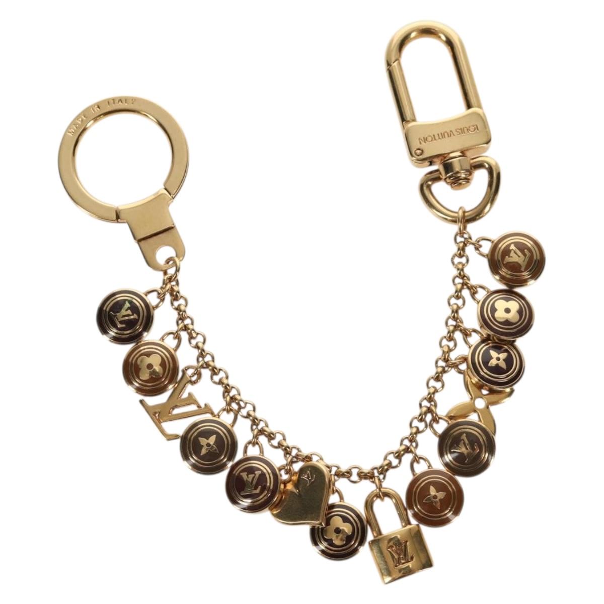 LOUIS VUITTON Porte Cles Chainne Pastille Key Holder Metal M65386 Auth 154387V