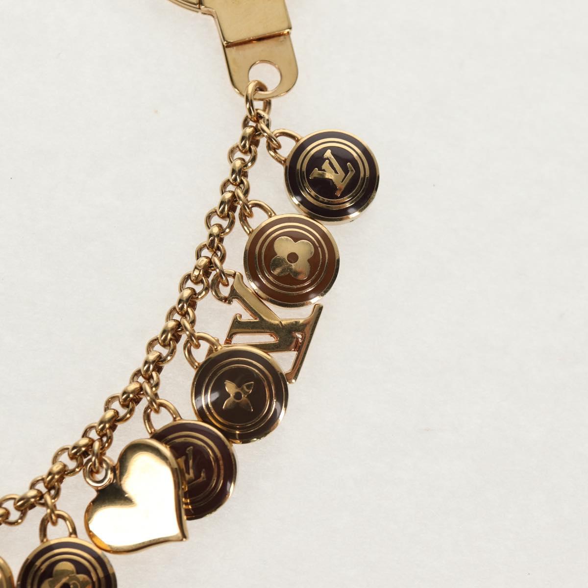 LOUIS VUITTON Porte Cles Chainne Pastille Key Holder Metal M65386 Auth 154387V