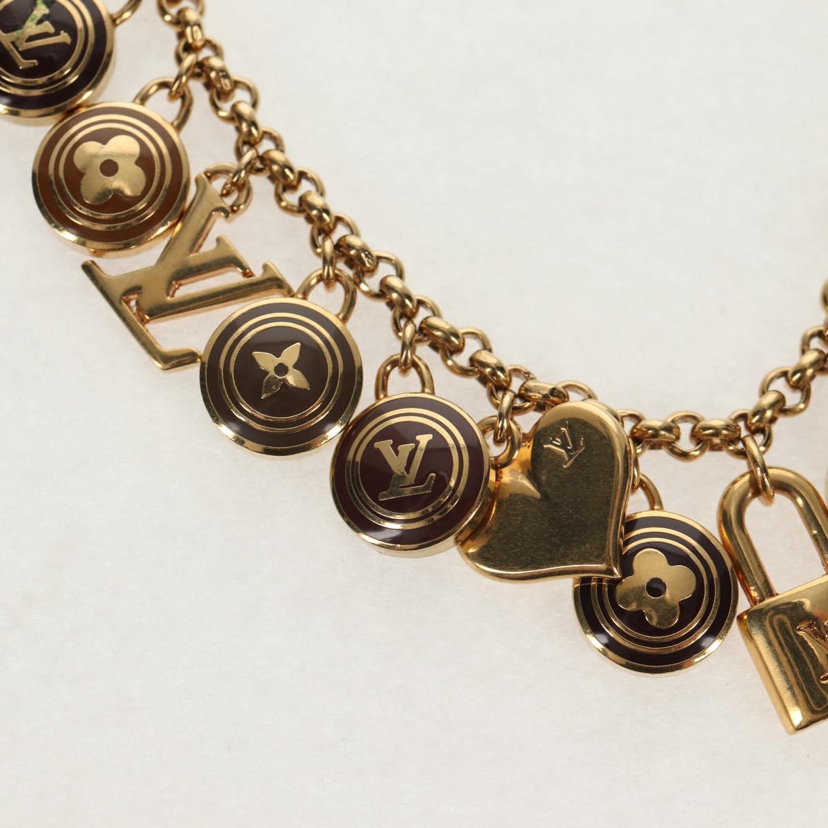 LOUIS VUITTON Porte Cles Chainne Pastille Key Holder Metal M65386 Auth 154387V