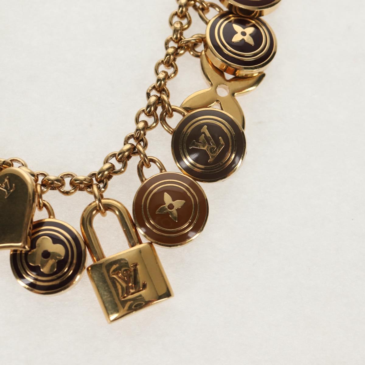 LOUIS VUITTON Porte Cles Chainne Pastille Key Holder Metal M65386 Auth 154387V