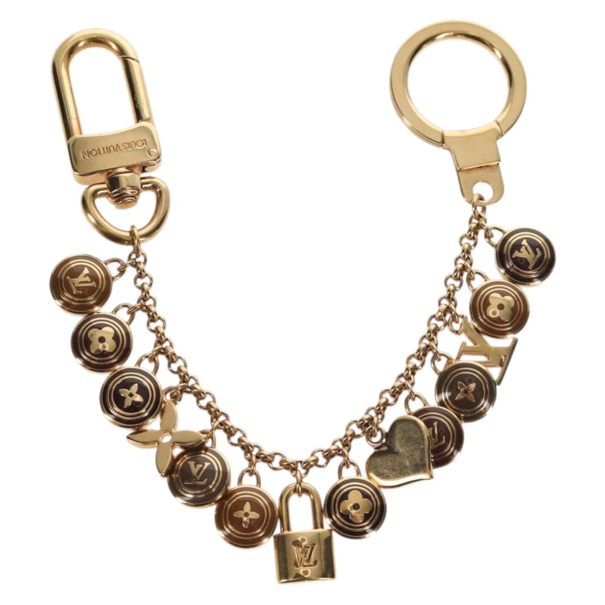 LOUIS VUITTON Porte Cles Chainne Pastille Key Holder Metal M65386 Auth 154387V