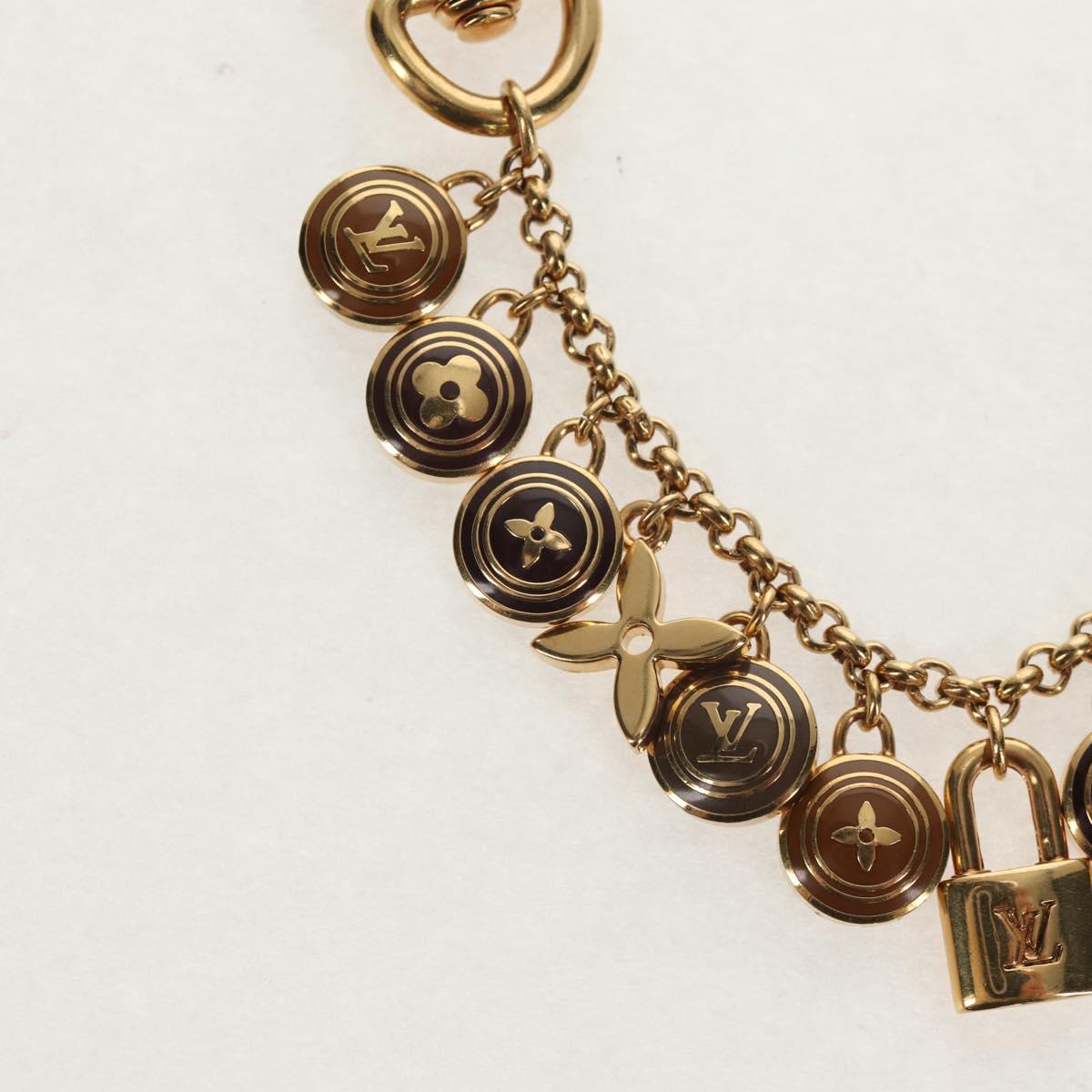 LOUIS VUITTON Porte Cles Chainne Pastille Key Holder Metal M65386 Auth 154387V