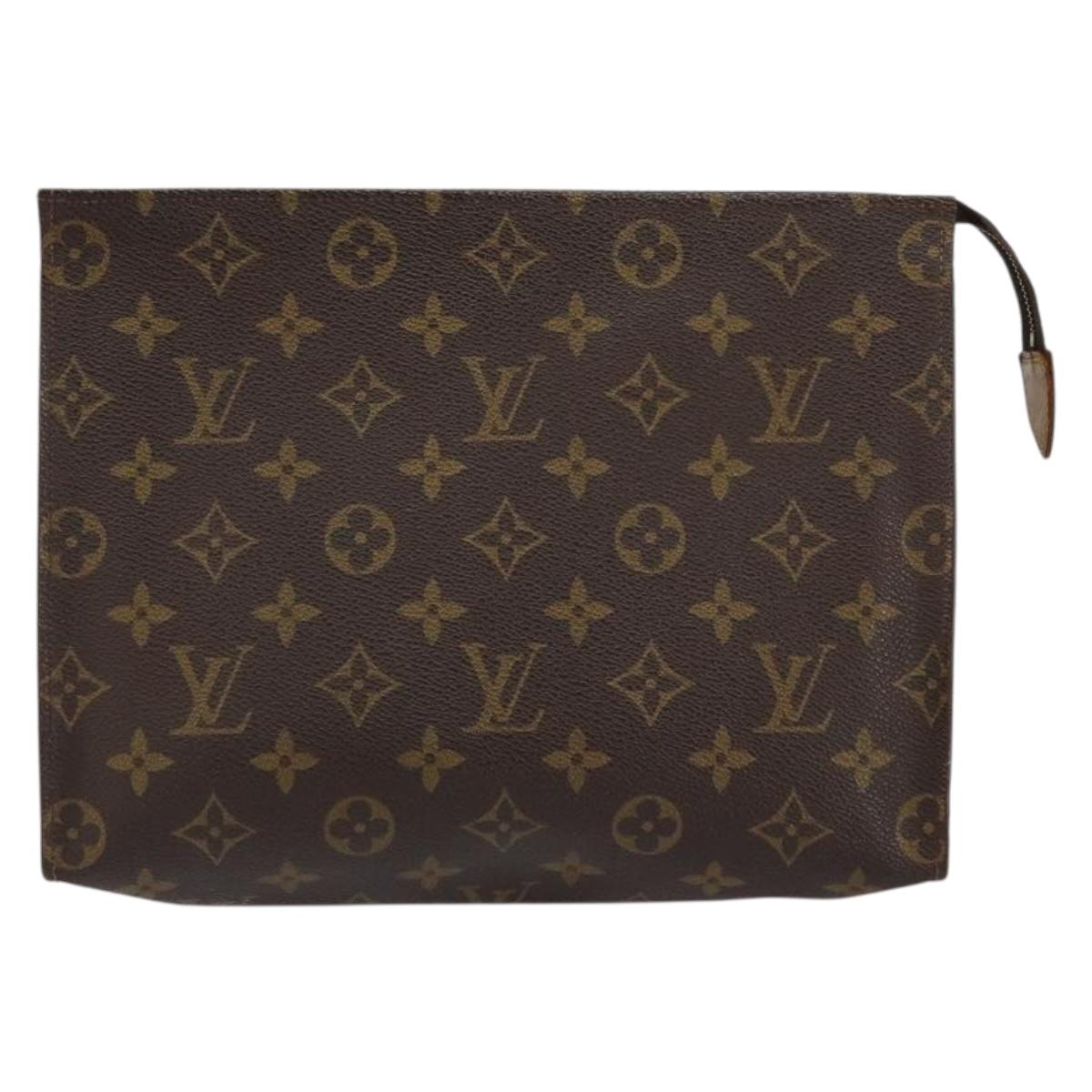 LOUIS VUITTON Monogram Poche Toilette 26 Pouch M47542 LV Auth 154392