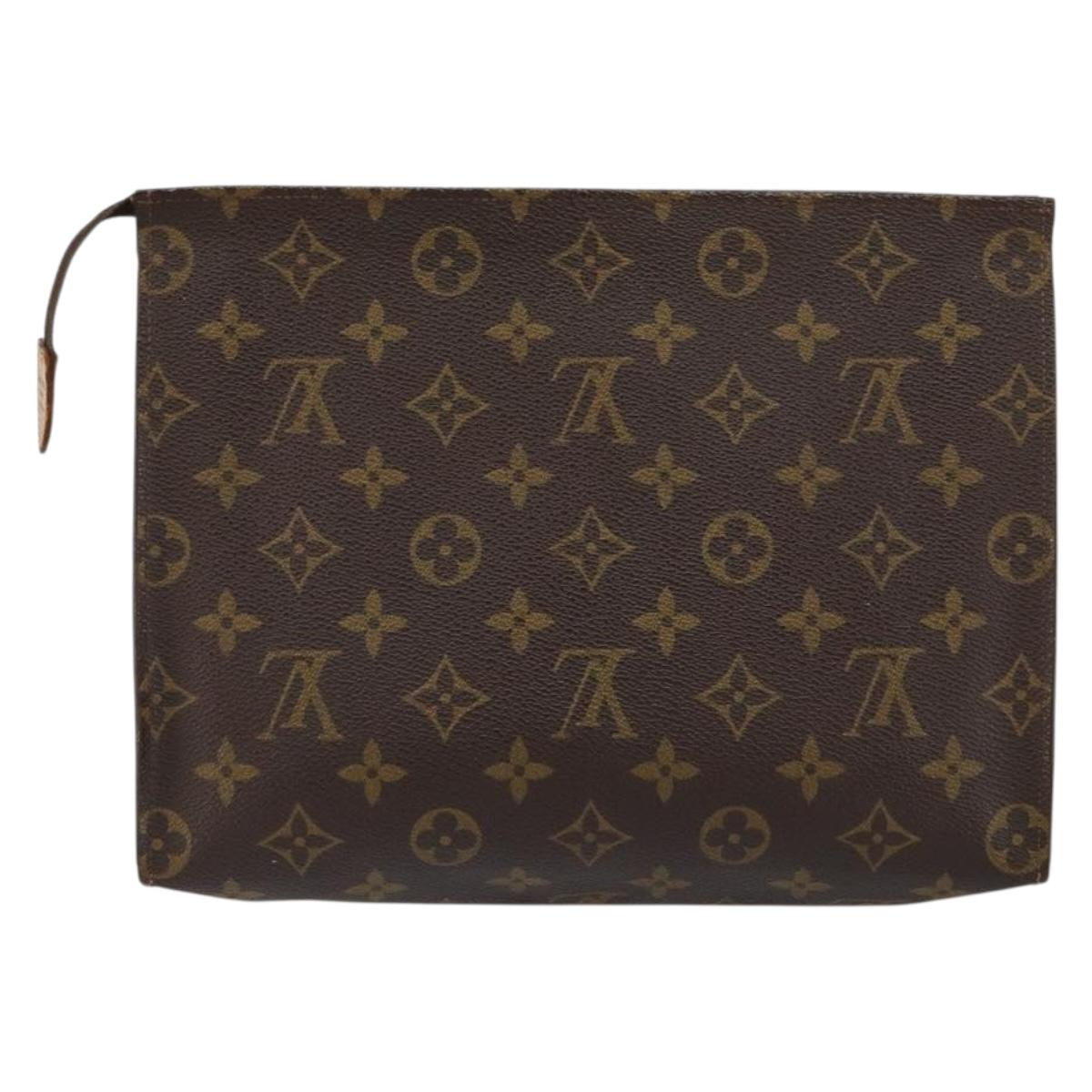 LOUIS VUITTON Monogram Poche Toilette 26 Pouch M47542 LV Auth 154392