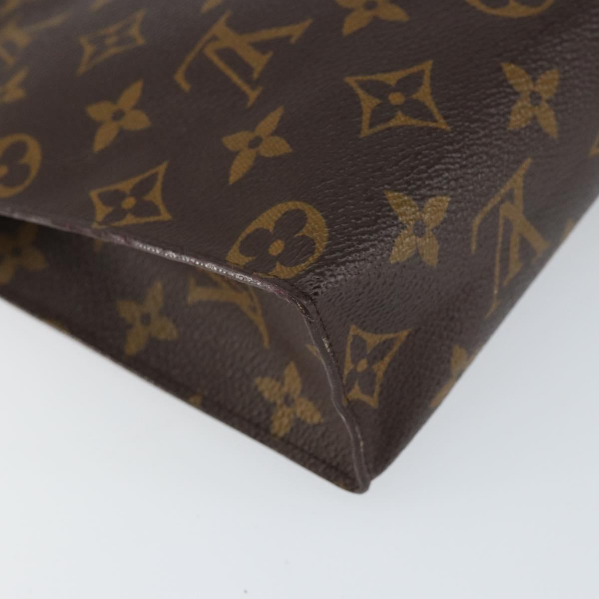 LOUIS VUITTON Monogram Poche Toilette 26 Pouch M47542 LV Auth 154393