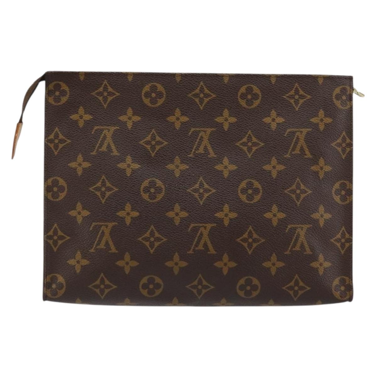 LOUIS VUITTON Monogram Poche Toilette 26 Pouch M47542 LV Auth 154393