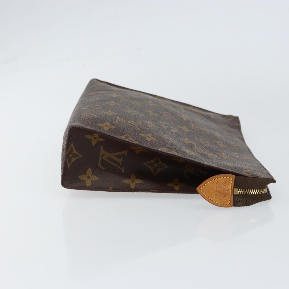 LOUIS VUITTON Monogram Poche Toilette 26 Pouch M47542 LV Auth 154393