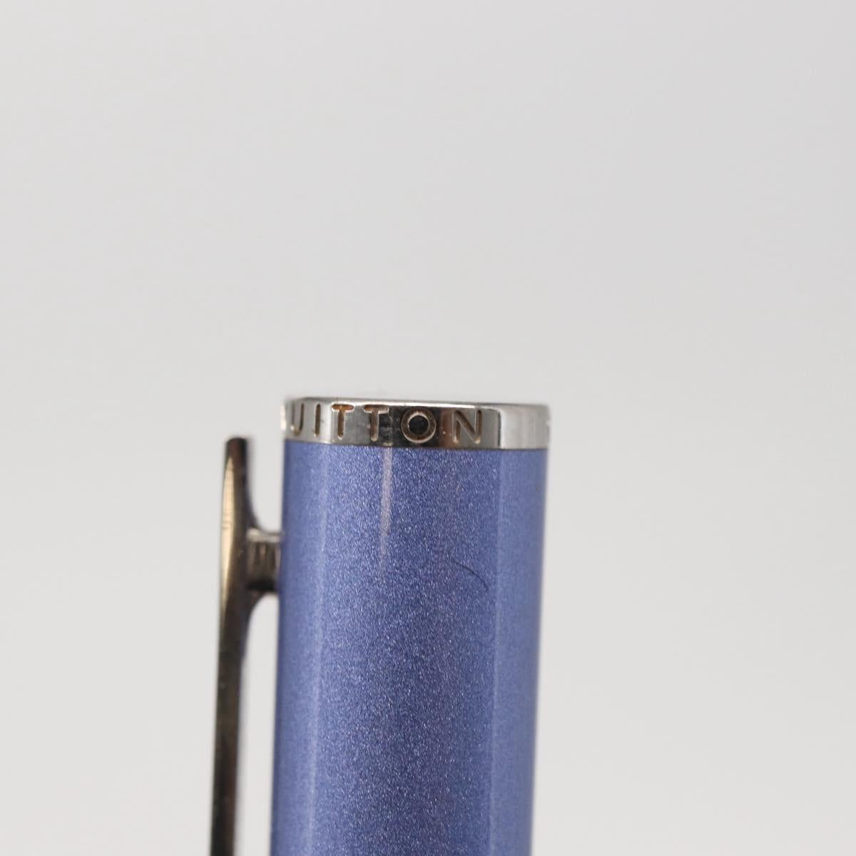 LOUIS VUITTON Jetligne Pen metal Blue N79229 LV Auth 154394V