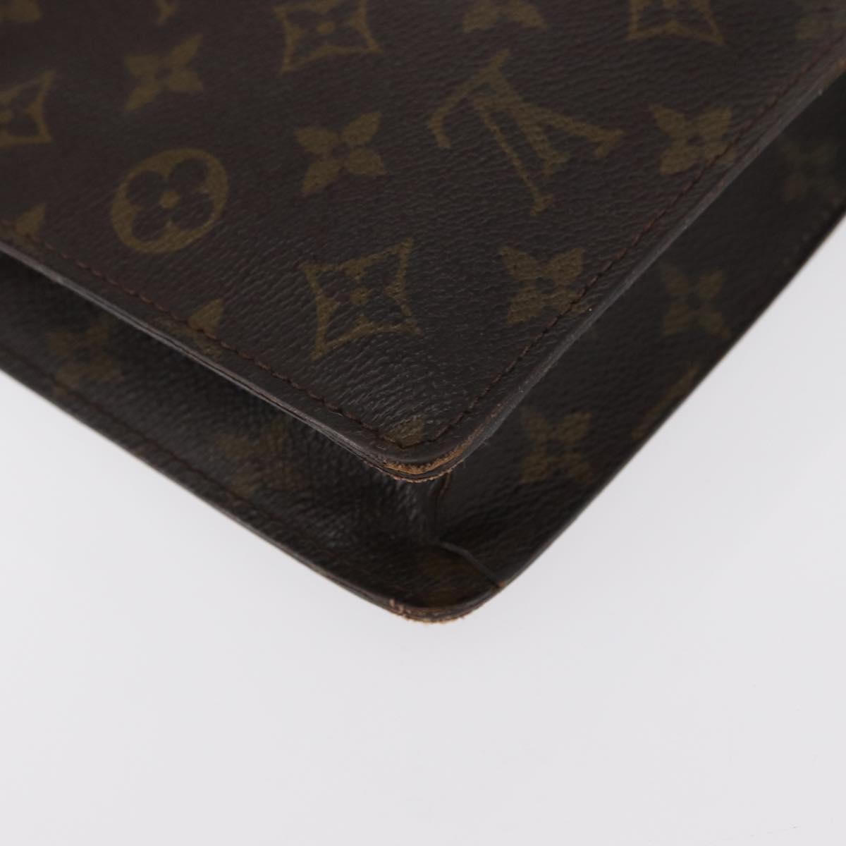 LOUIS VUITTON Monogram Porte Documents Senatur Briefcase M53335 LV Auth 154395