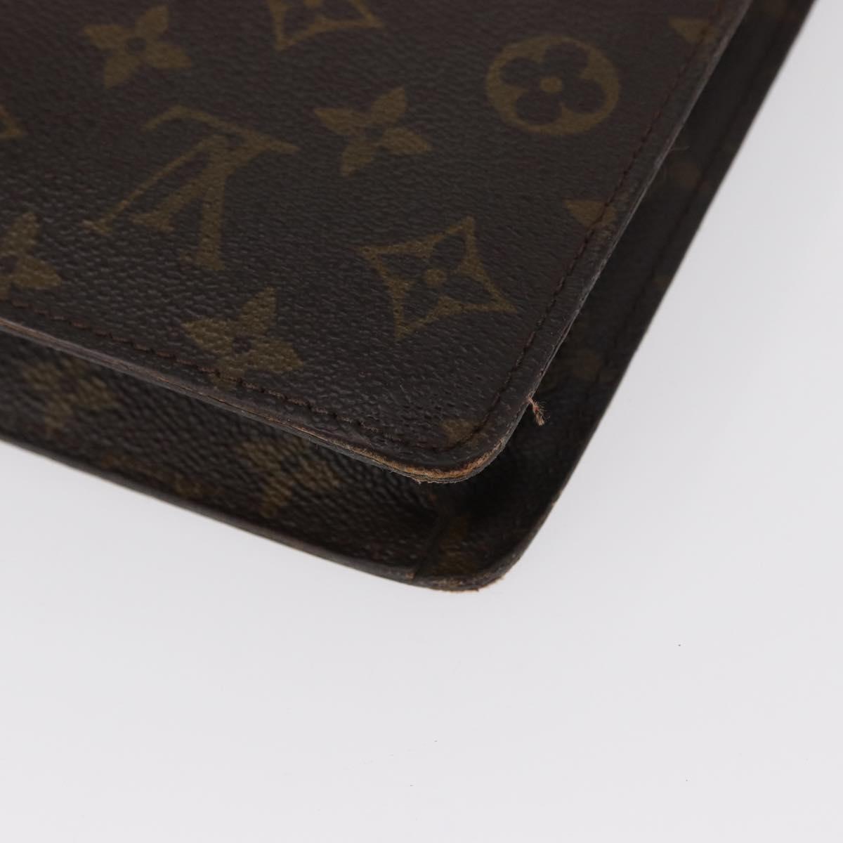 LOUIS VUITTON Monogram Porte Documents Senatur Briefcase M53335 LV Auth 154395