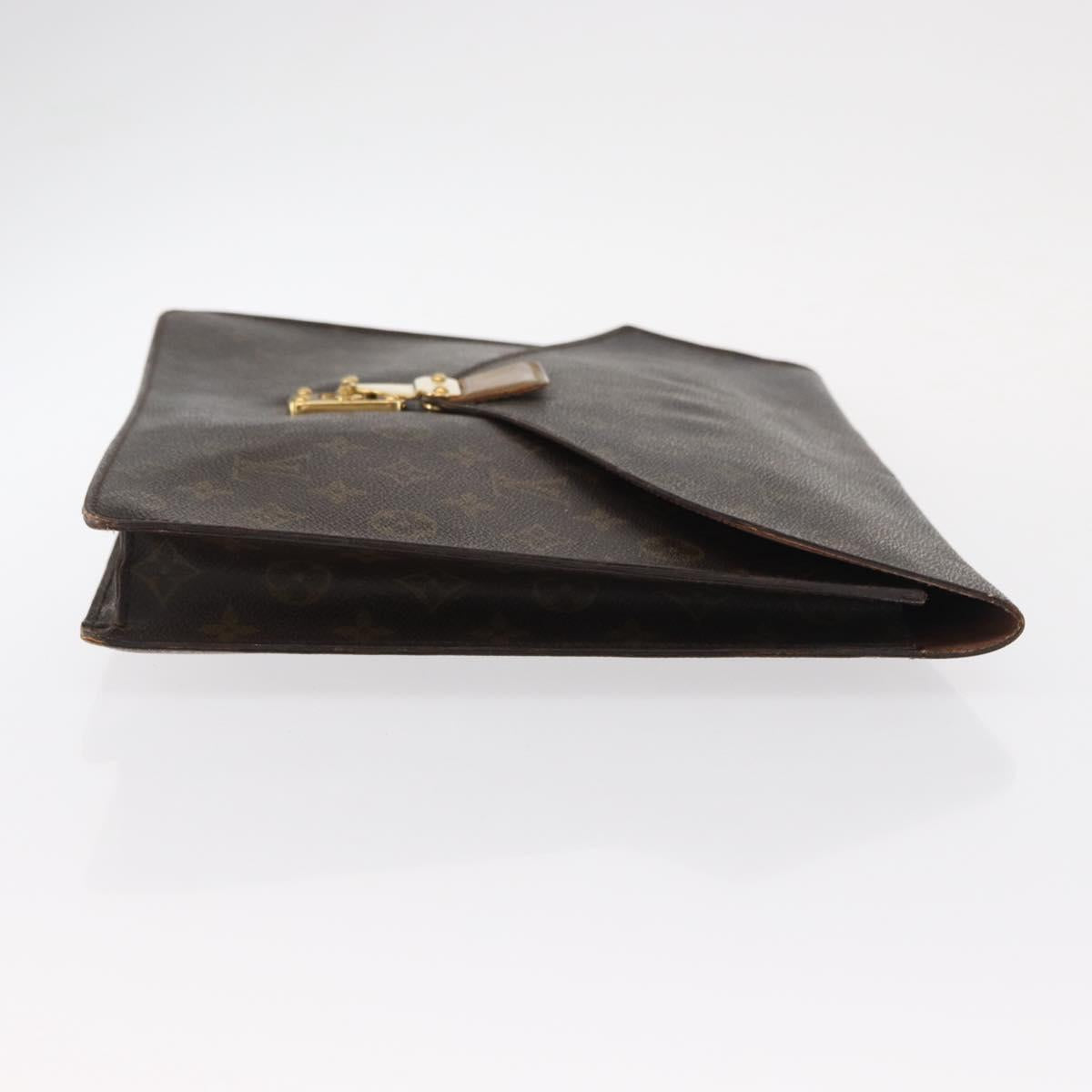 LOUIS VUITTON Monogram Porte Documents Senatur Briefcase M53335 LV Auth 154395