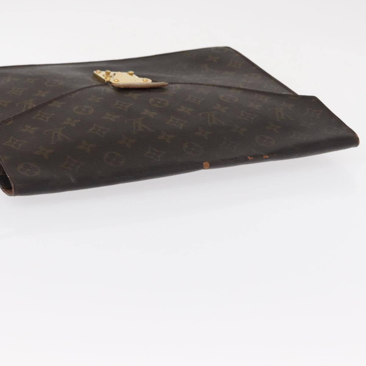 LOUIS VUITTON Monogram Porte Documents Senatur Briefcase M53335 LV Auth 154395