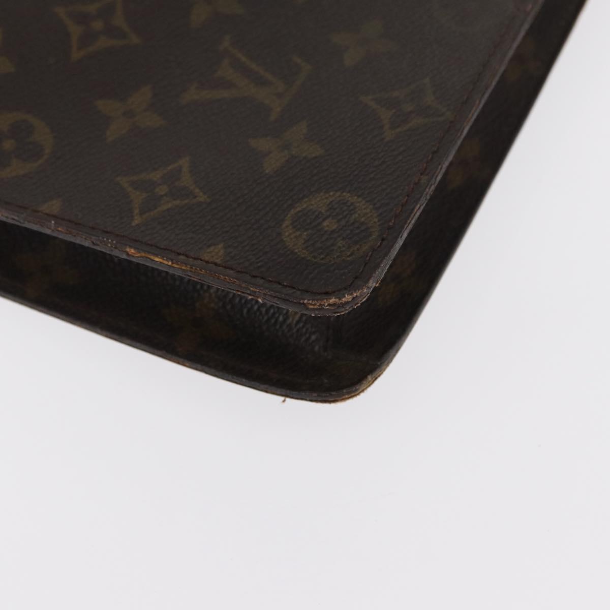 LOUIS VUITTON Monogram Porte Documents Senatur Briefcase M53335 LV Auth 154395